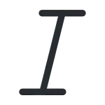 Text Italic SVG Icon